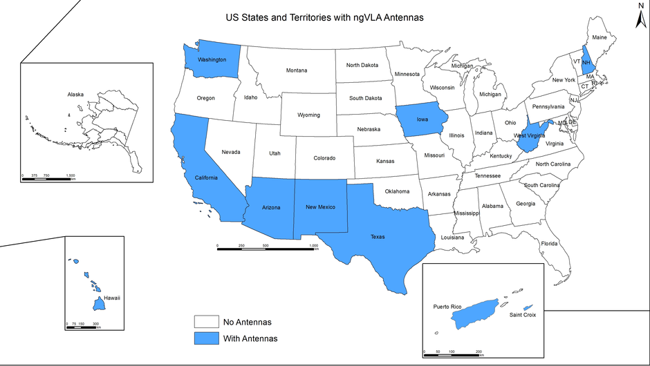 ngVLA antennas in the US